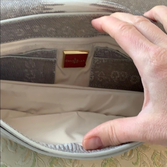 ColeHaan Purse NWOT Never used tan, cream and gold - Picture 7 of 11